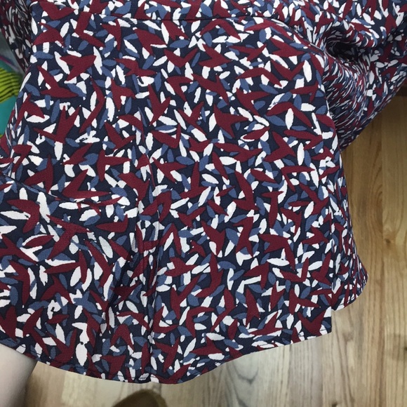 Tory Burch Silk Floral Flounce Dress Sz 10 - Picture 4 of 5